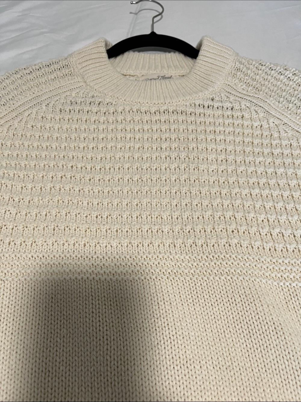 Universal Thread Cream Textured Crewneck Sweater - Picture 8 of 8